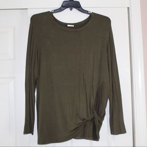 Olive Green Goldspark Long-sleeve Tee